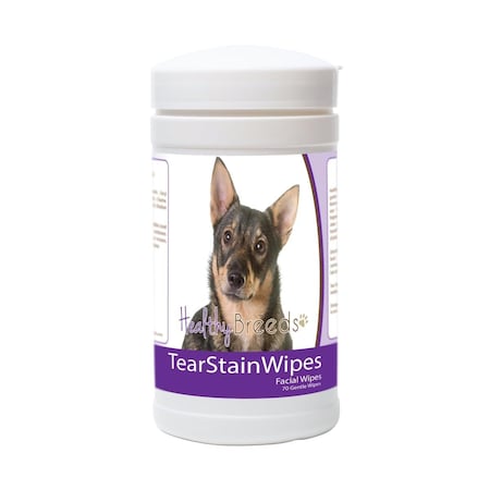 Healthy Breeds Swedish Vallhund Tear Stain Wipes - 70 Count, 70PK 840235175773